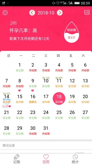 排卵期安全期日历app下载